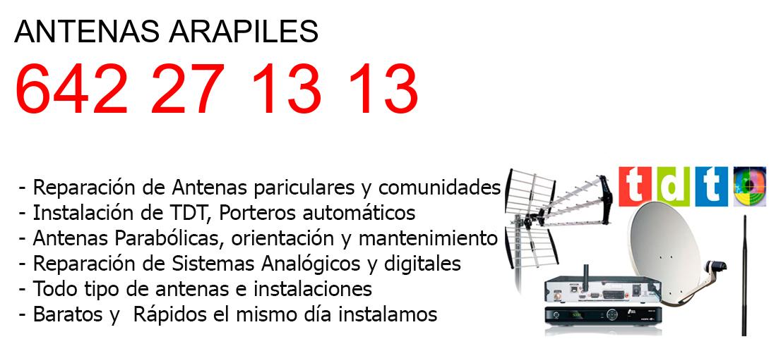 Empresa de Antenas arapiles y todo Madrid