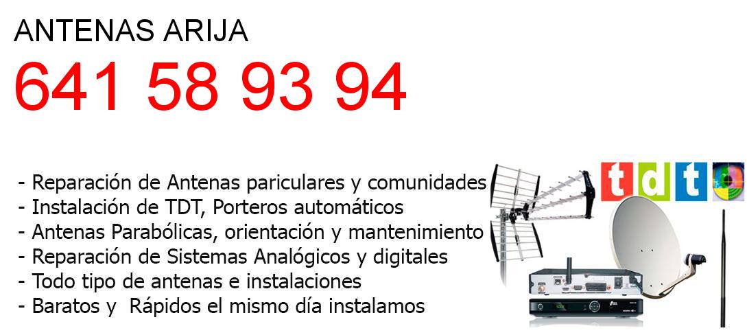 Empresa de Antenas arija y todo Burgos
