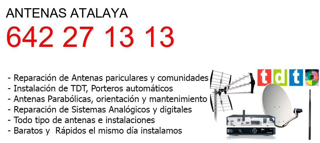 Empresa de Antenas atalaya y todo Madrid