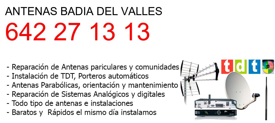 Empresa de Antenas badia-del-valles y todo Barcelona