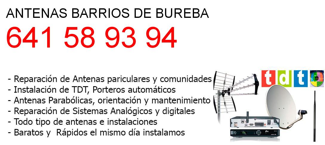 Empresa de Antenas barrios-de-bureba y todo Burgos