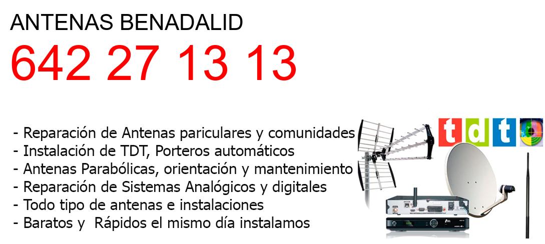 Empresa de Antenas benadalid y todo Malaga