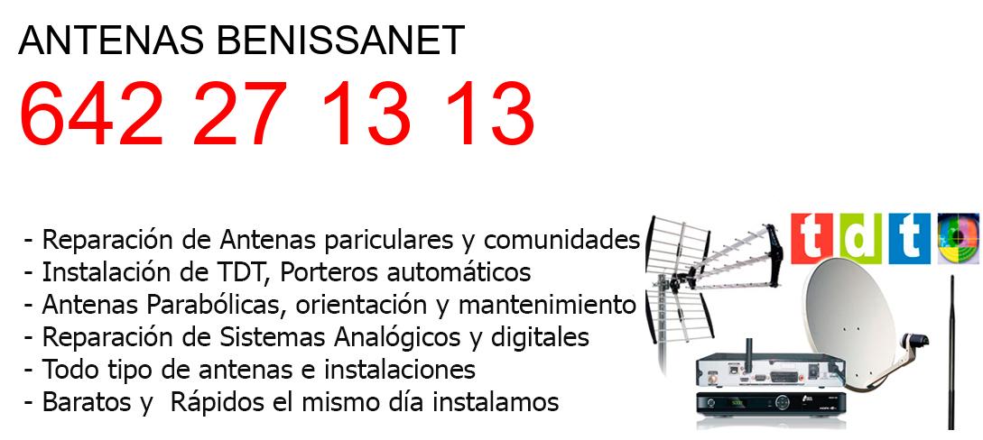 Empresa de Antenas benissanet y todo Tarragona
