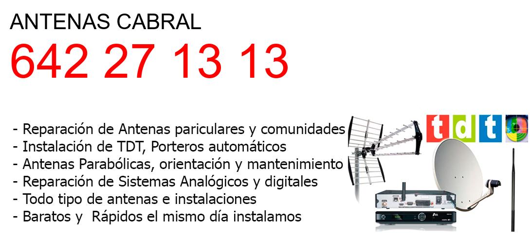 Empresa de Antenas cabral y todo Pontevedra