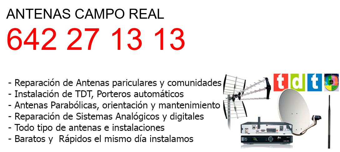 Empresa de Antenas campo-real y todo Madrid