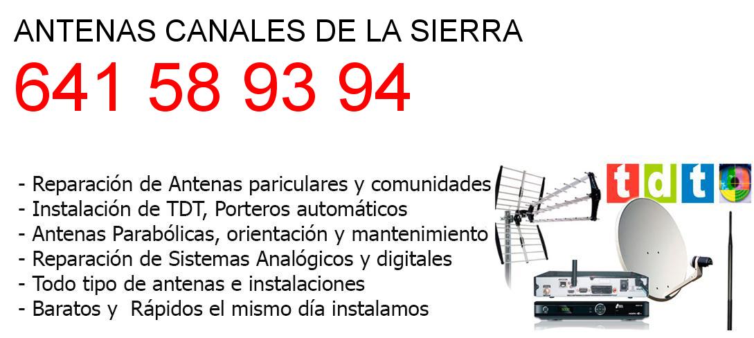 Empresa de Antenas canales-de-la-sierra y todo La Rioja