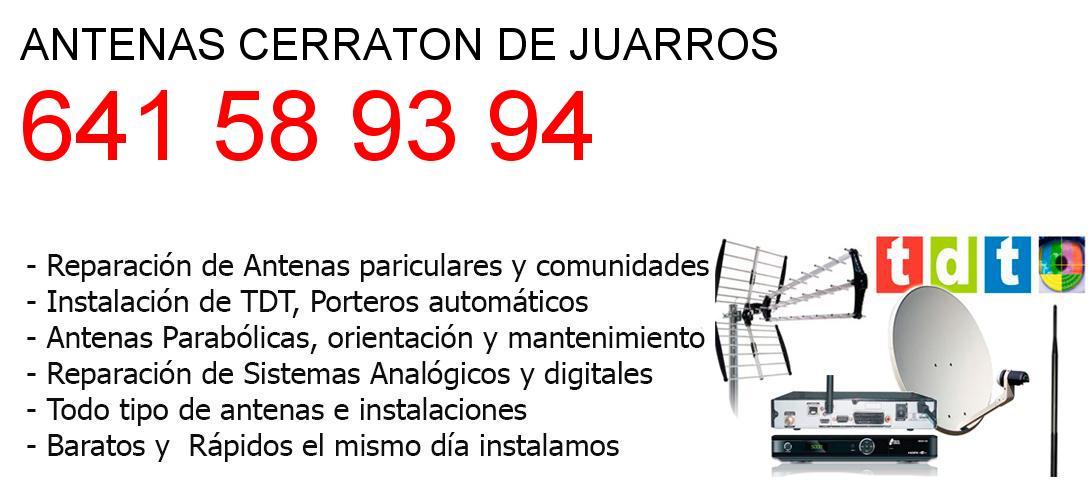 Empresa de Antenas cerraton-de-juarros y todo Burgos