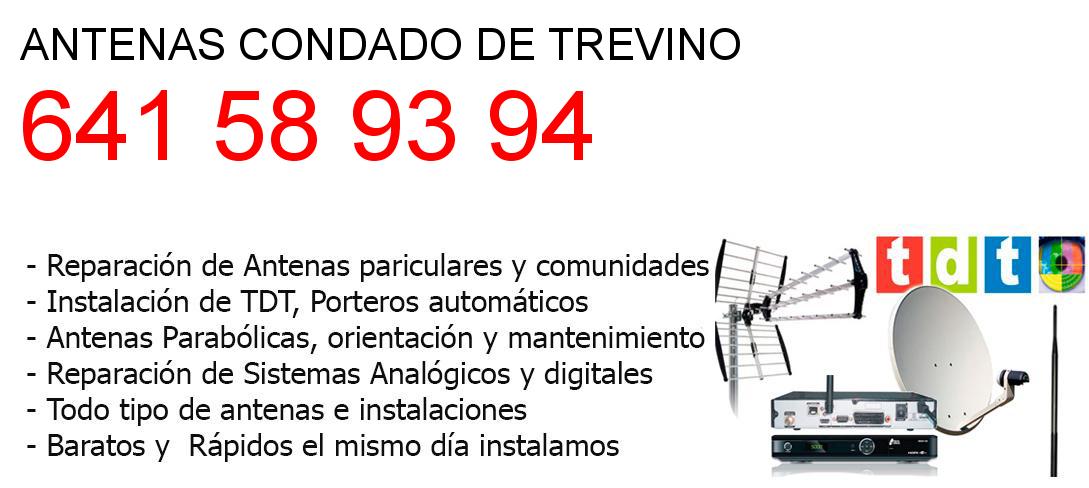 Empresa de Antenas condado-de-trevino y todo Burgos