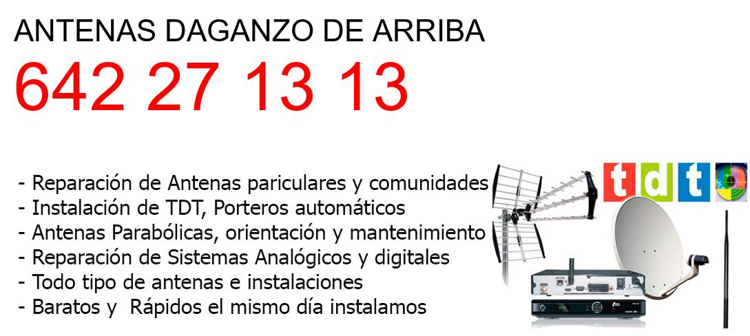 Empresa de Antenas daganzo-de-arriba y todo Madrid