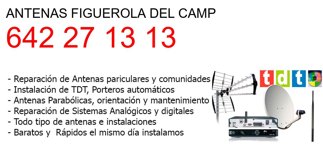 Empresa de Antenas figuerola-del-camp y todo Tarragona
