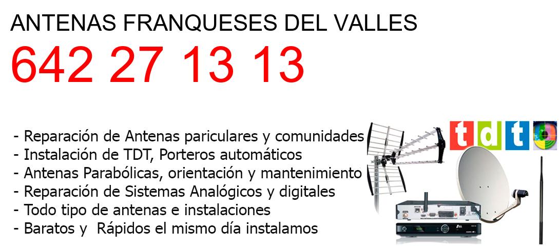 Empresa de Antenas franqueses-del-valles y todo Barcelona