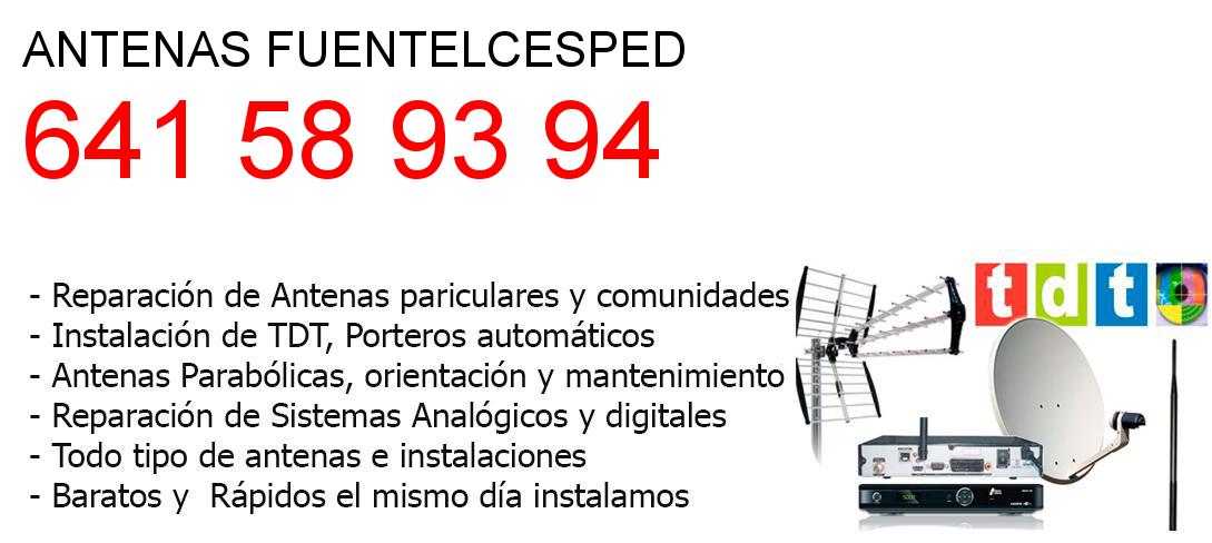 Empresa de Antenas fuentelcesped y todo Burgos
