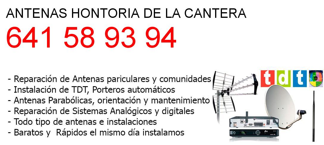 Empresa de Antenas hontoria-de-la-cantera y todo Burgos