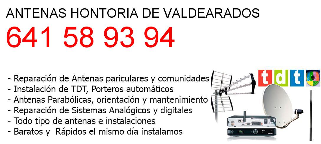 Empresa de Antenas hontoria-de-valdearados y todo Burgos