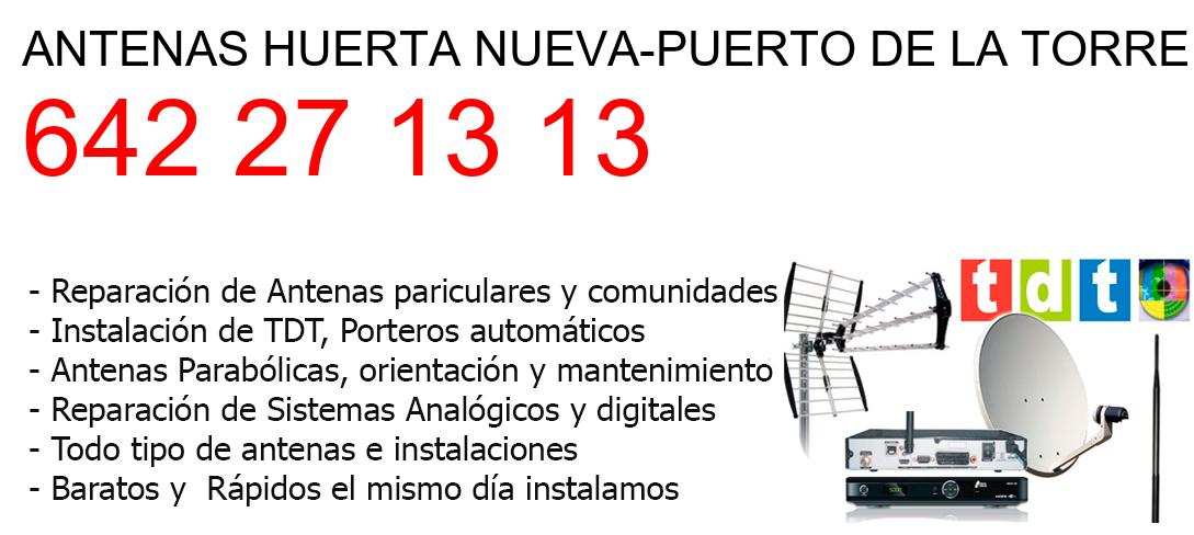 Empresa de Antenas huerta-nueva-puerto-de-la-torre y todo Malaga