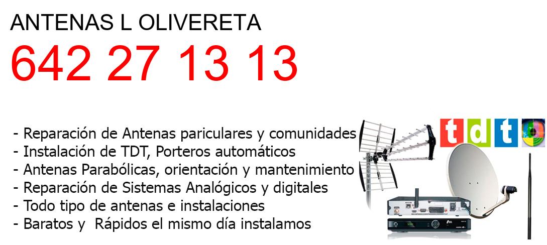 Empresa de Antenas l-olivereta y todo Valencia