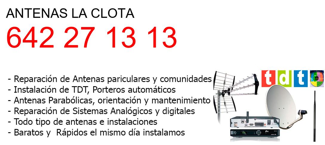 Empresa de Antenas la-clota y todo Barcelona