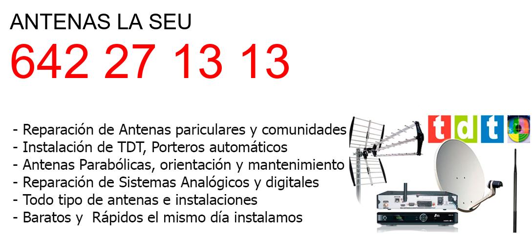 Empresa de Antenas la-seu y todo Valencia