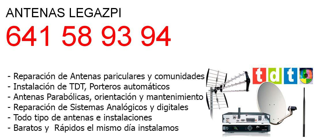Empresa de Antenas legazpi y todo Guipuzkoa