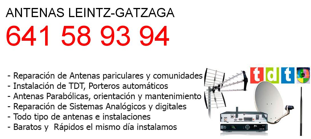 Empresa de Antenas leintz-gatzaga y todo Guipuzkoa