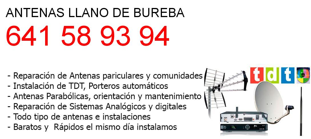 Empresa de Antenas llano-de-bureba y todo Burgos