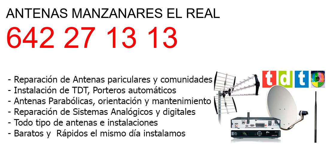 Empresa de Antenas manzanares-el-real y todo Madrid