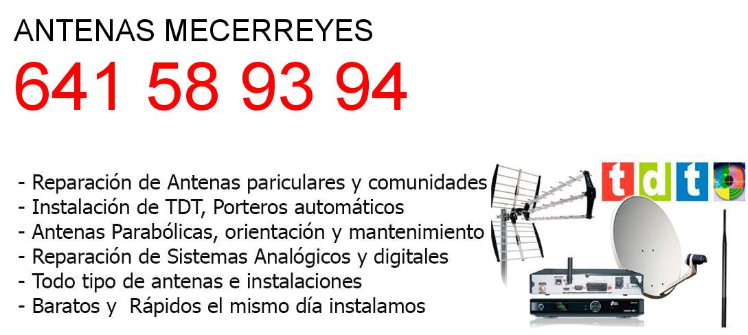 Empresa de Antenas mecerreyes y todo Burgos