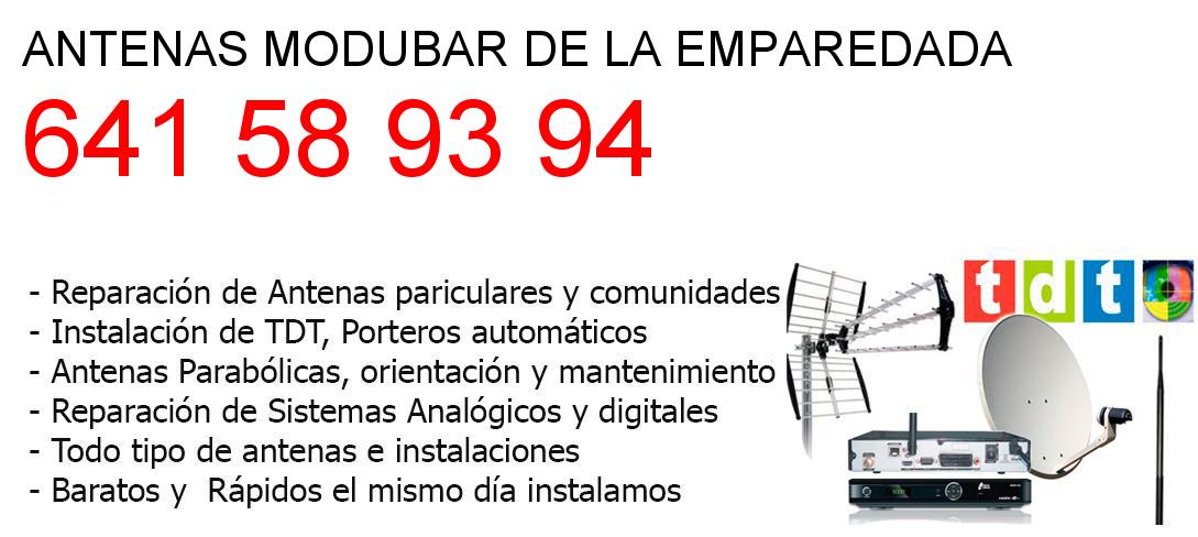 Empresa de Antenas modubar-de-la-emparedada y todo Burgos