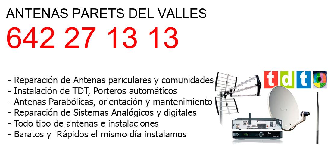 Empresa de Antenas parets-del-valles y todo Barcelona