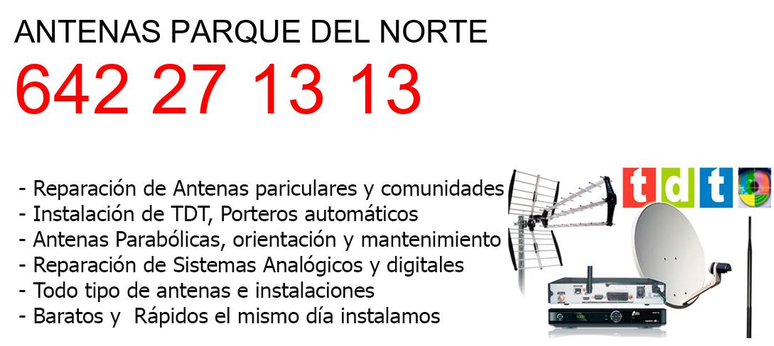 Empresa de Antenas parque-del-norte y todo Malaga