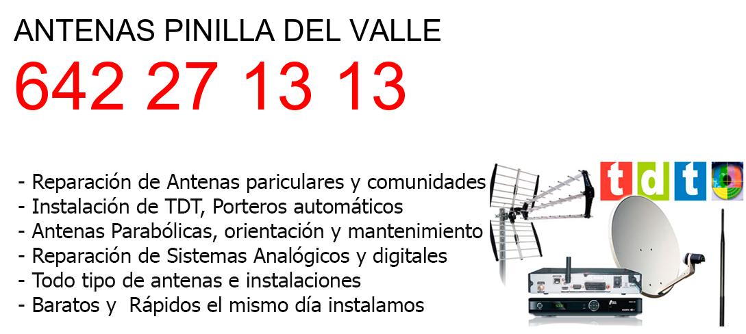 Empresa de Antenas pinilla-del-valle y todo Madrid