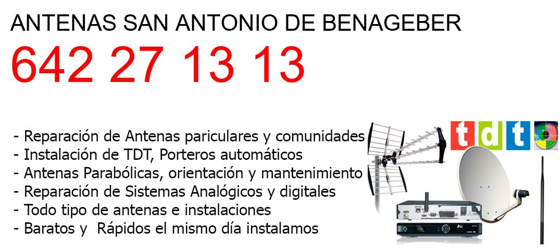 Empresa de Antenas san-antonio-de-benageber y todo Valencia