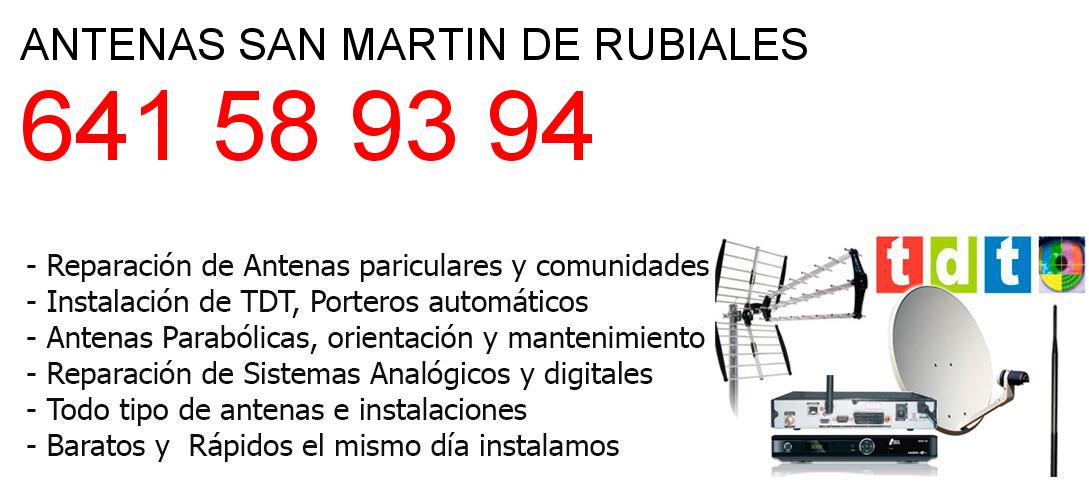 Empresa de Antenas san-martin-de-rubiales y todo Burgos