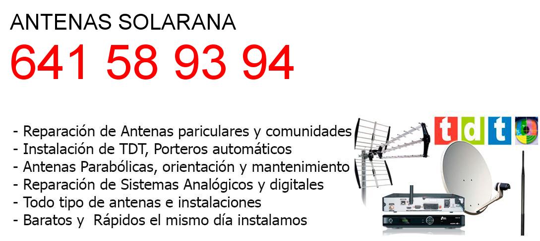 Empresa de Antenas solarana y todo Burgos
