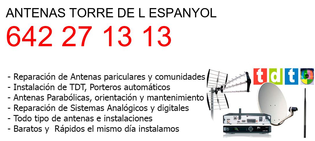 Empresa de Antenas torre-de-l-espanyol y todo Tarragona