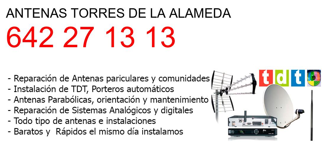 Empresa de Antenas torres-de-la-alameda y todo Madrid