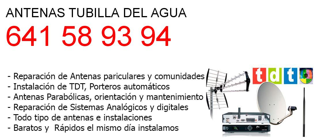 Empresa de Antenas tubilla-del-agua y todo Burgos