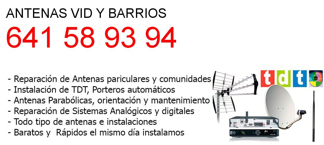 Empresa de Antenas vid-y-barrios y todo Burgos