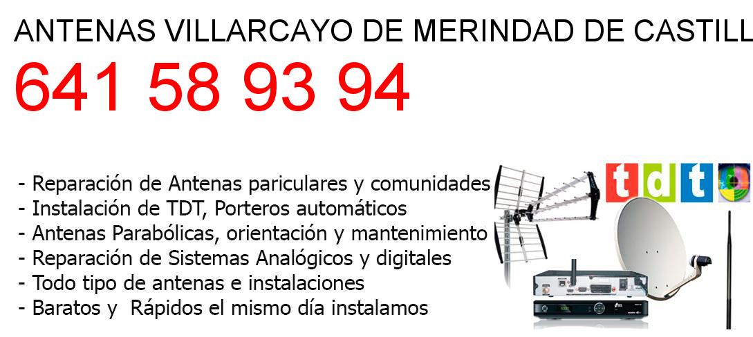 Empresa de Antenas villarcayo-de-merindad-de-castilla-la-vieja y todo Burgos