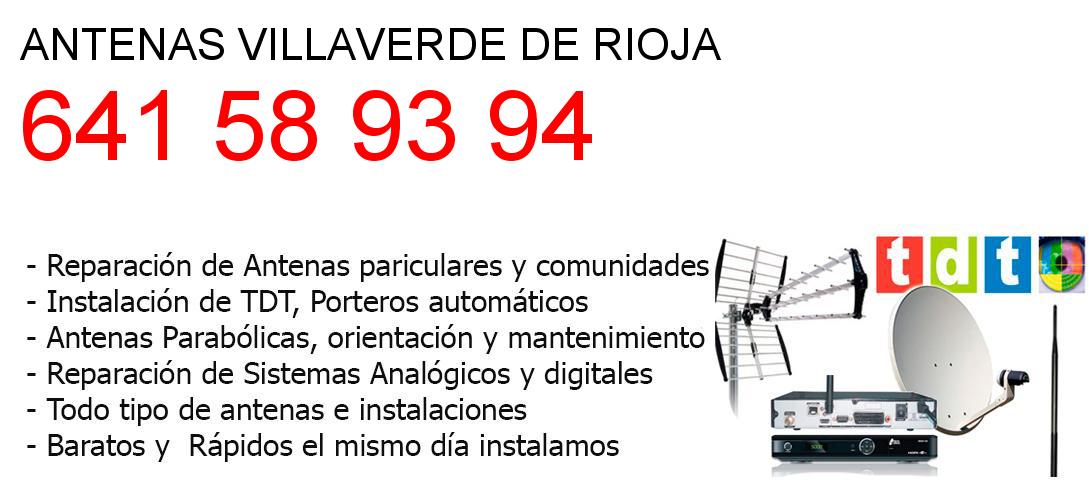 Empresa de Antenas villaverde-de-rioja y todo La Rioja