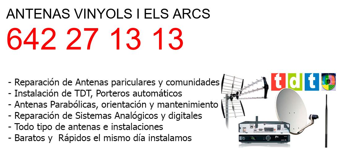 Empresa de Antenas vinyols-i-els-arcs y todo Tarragona