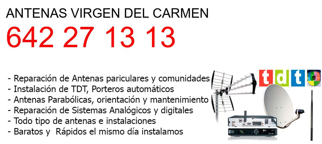 Empresa de Antenas virgen-del-carmen y todo Malaga